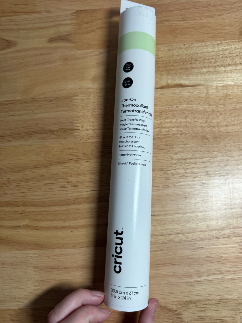 Cricut Glow in the Dark Iron-On Transfer Vinyl Roll